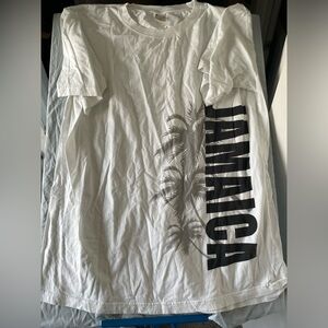 Island Tee Jamaica Shirt Size 3X Palm Tree White Tee Shirt